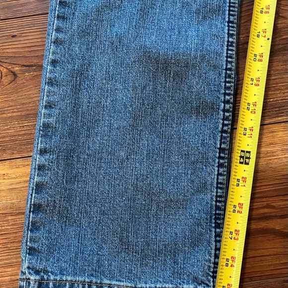 Y2K Levi Strauss Signature Jeans 10M Mid Rise Straight Leg Blue Stretch Denim - Picture 5 of 11
